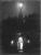 Duncan, Oklahoma Assumption Catholic Church at night, late 1940's